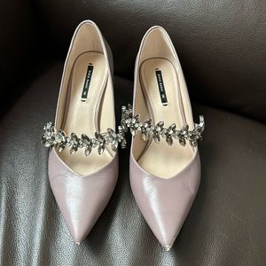 Zara shoes with low heels